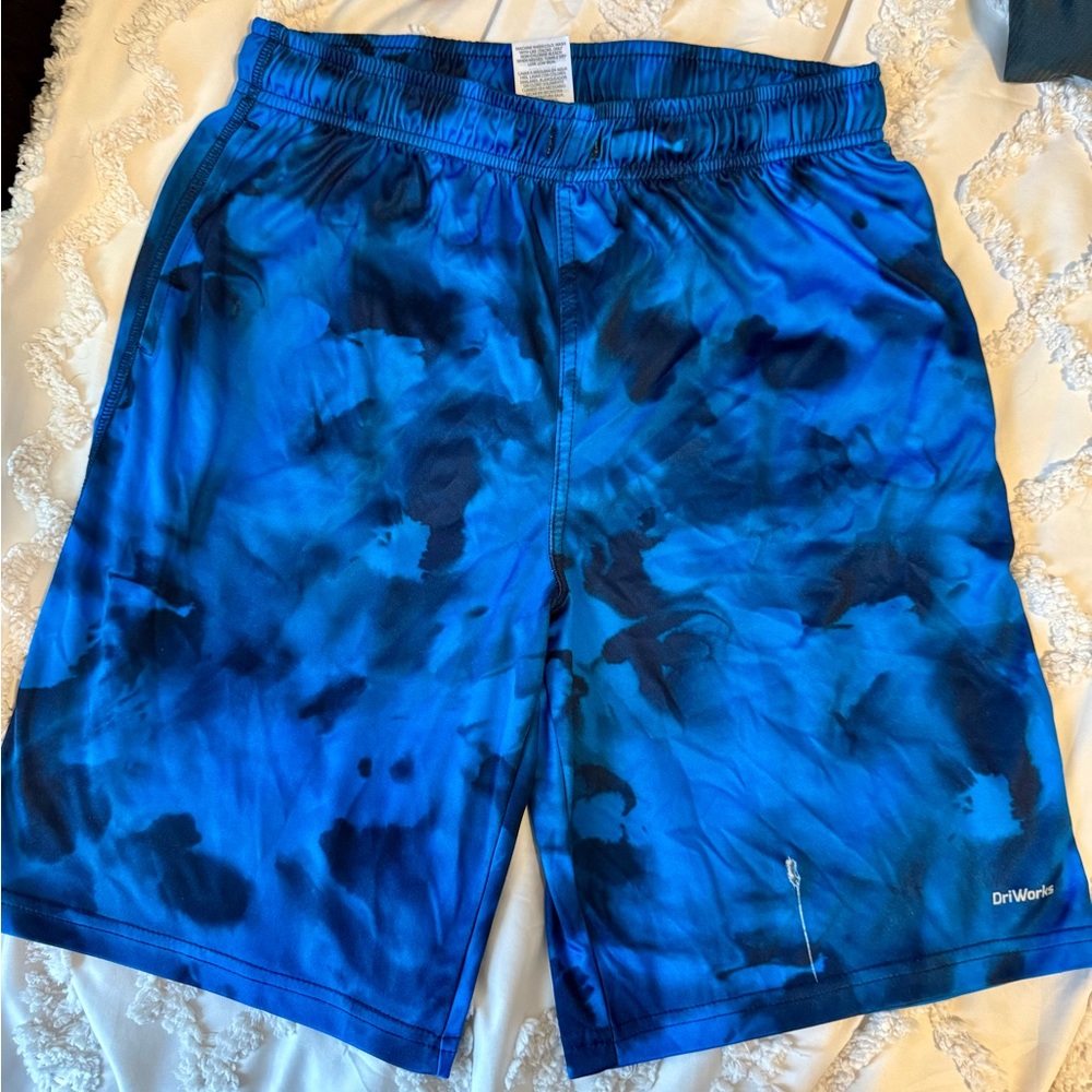 Athletic Works Blue Elastic Waistband Shorts XXL